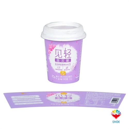 in mold label for coffee pudding cup